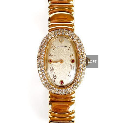 Cartier Baignoire Joaillerie 1950 1 Oro y Diamantes