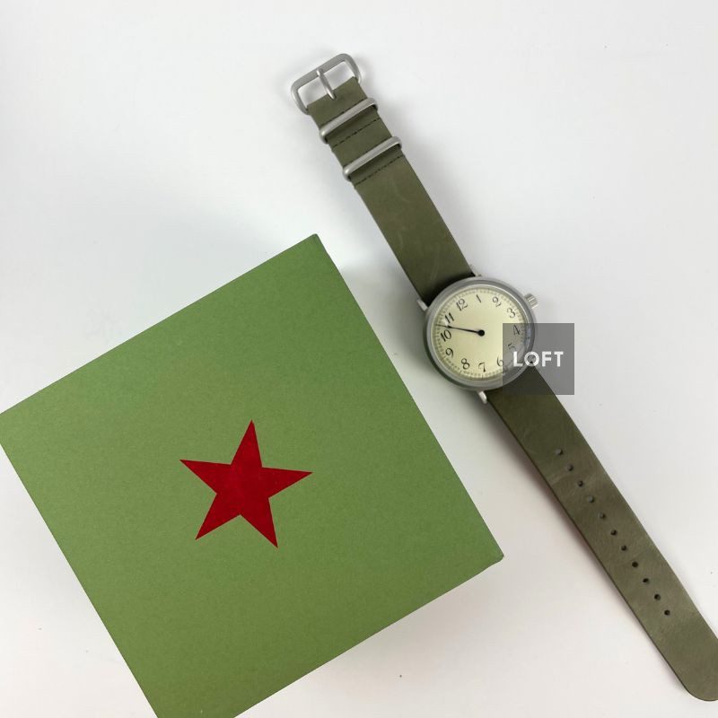 Red Star Single Hand Watch Solo Manual Wind 40 mm
