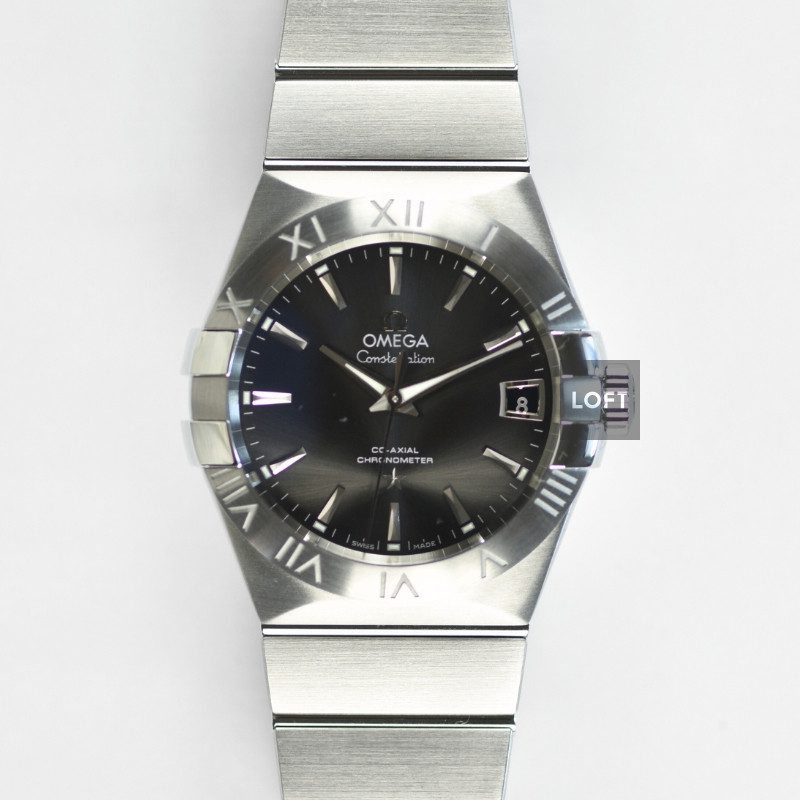 Omega Constellation Automatic Co-Axial Grey Dial 38 mm