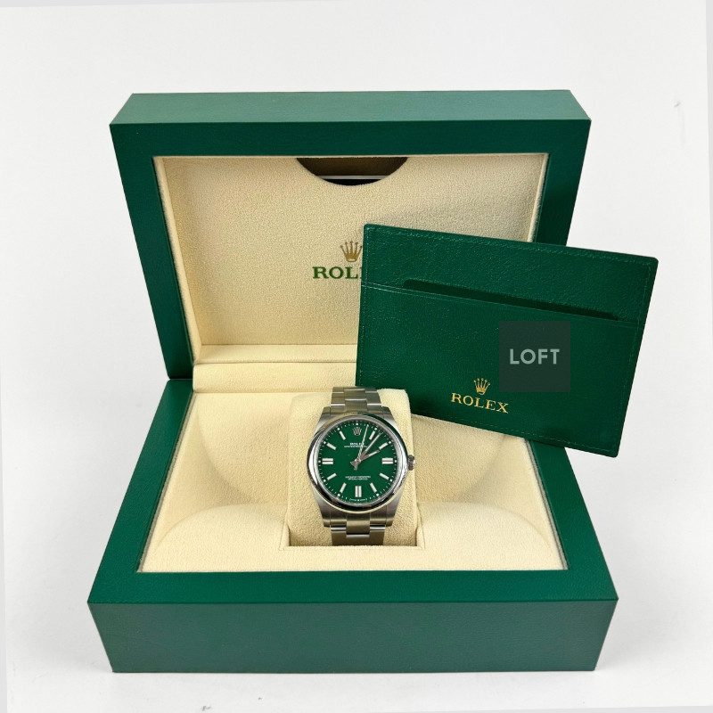 Rolex Oyster Perpetual Ref. 124300 Green Dial 41 mm